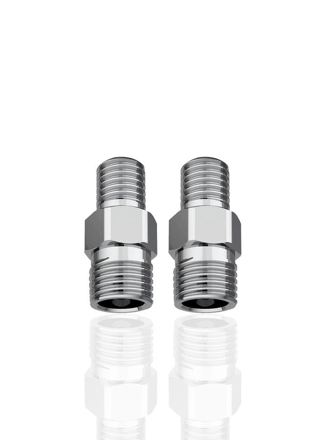 Aitchcy Brass 1/2 x 3/4 Hex Nipple | 3/4 Inch to 1/2 Inch Jointer Adapter Nipples for Connecting | Brass Reducer Nipple |1/2 to 3/4 Converter Adapter for Plumbing Applications (Pack of 2)
